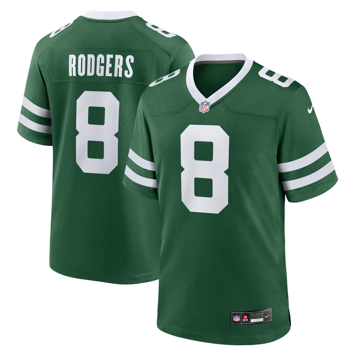 Aaron Rodgers New York Jets Nike Game Jersey Legacy Green