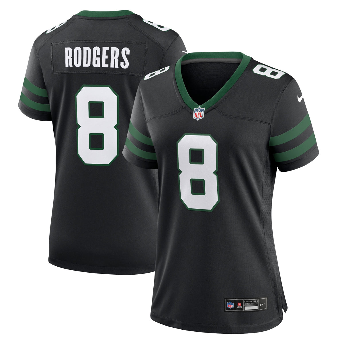 Aaron Rodgers New York Jets Nike Women's Alternate Game Jersey Legacy Black