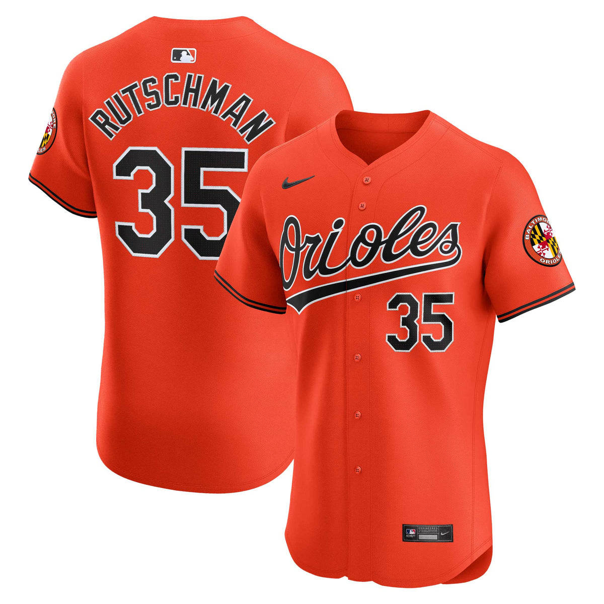 Adley Rutschman Baltimore Orioles Nike Alternate Elite Player Jersey Orange