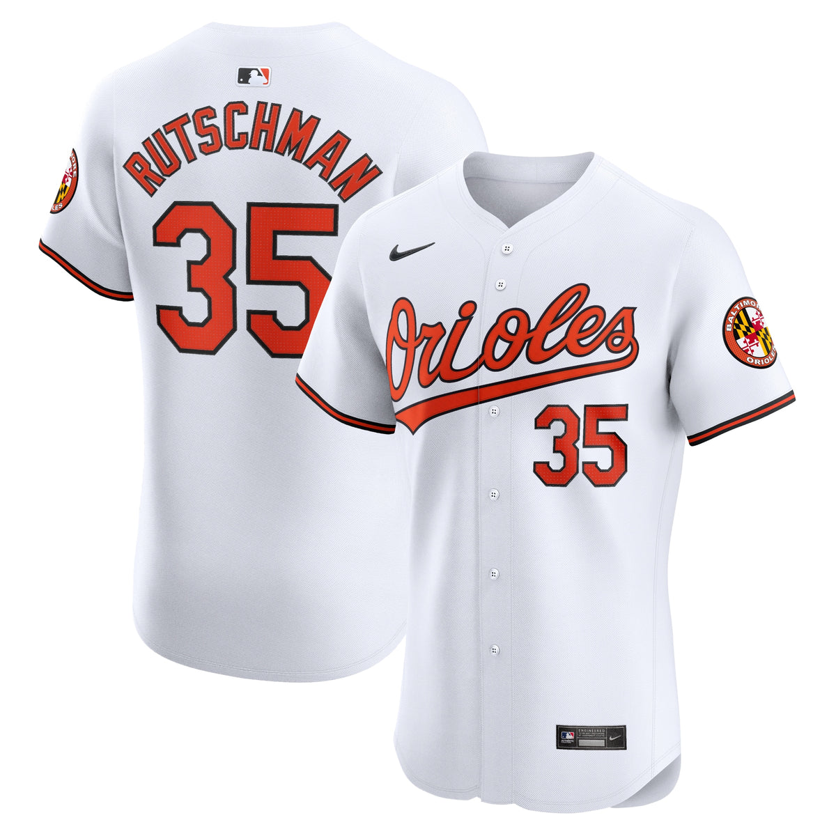 Adley Rutschman Baltimore Orioles Nike Home Elite Jersey White