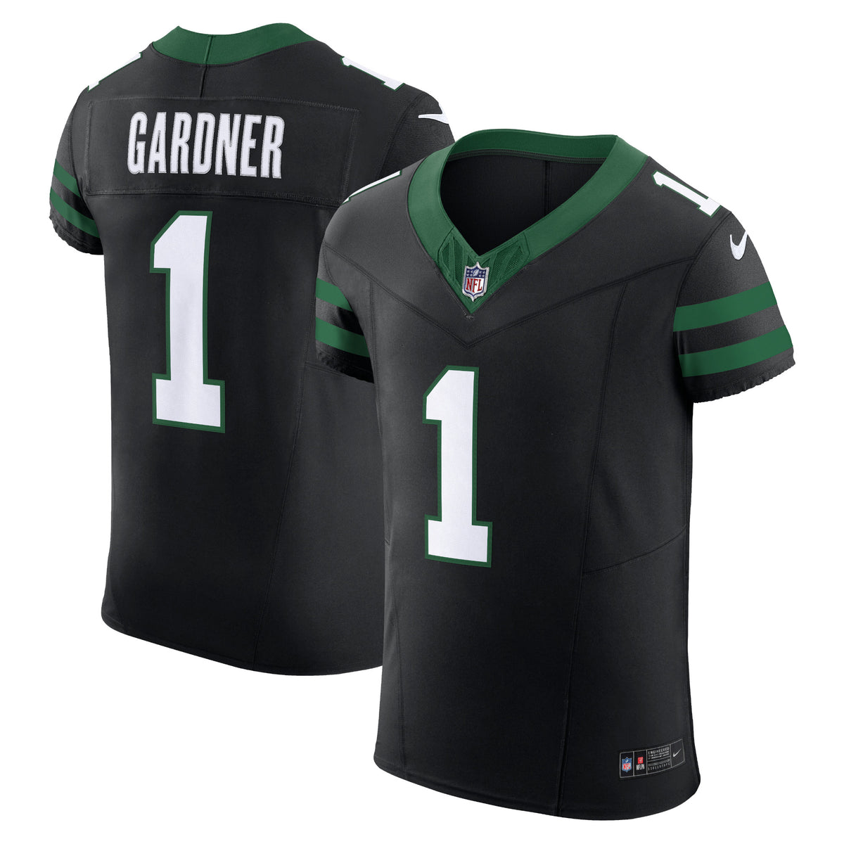 Ahmad Sauce Gardner New York Jets Nike Alternate Vapor F.U.S.E. Elite Jersey Legacy Black