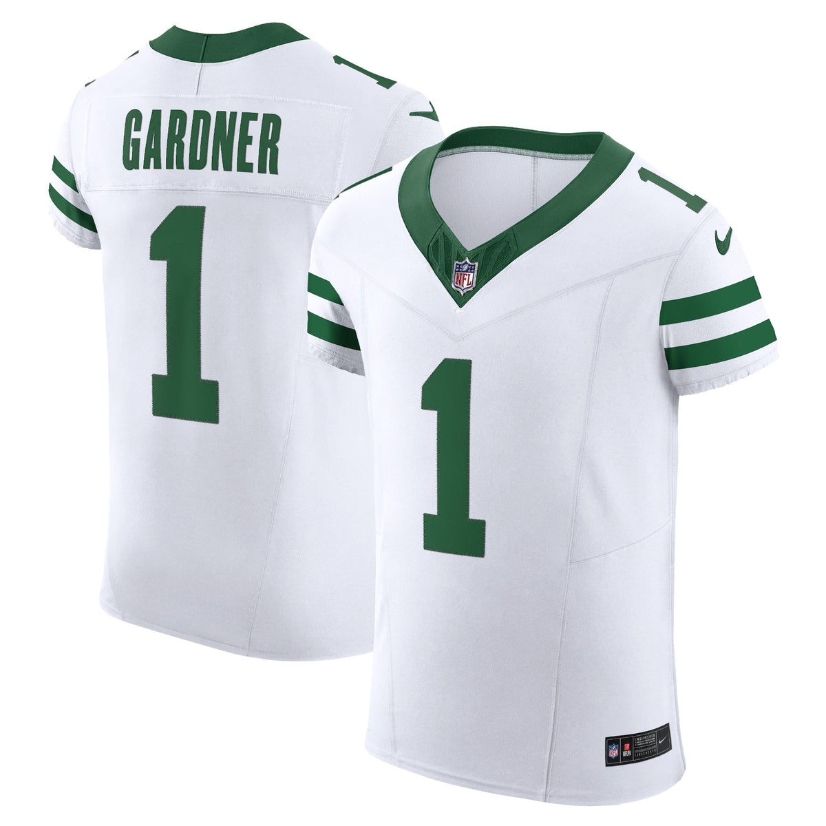 Ahmad Sauce Gardner New York Jets Nike Alternate Vapor F.U.S.E. Elite Jersey White