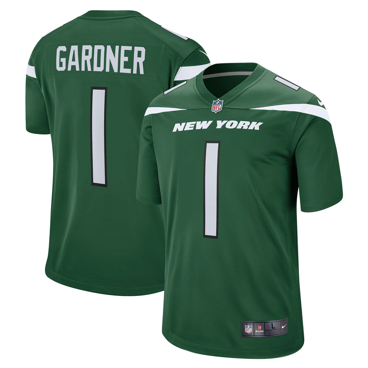 Ahmad Sauce Gardner New York Jets Nike Player Game Jersey Green