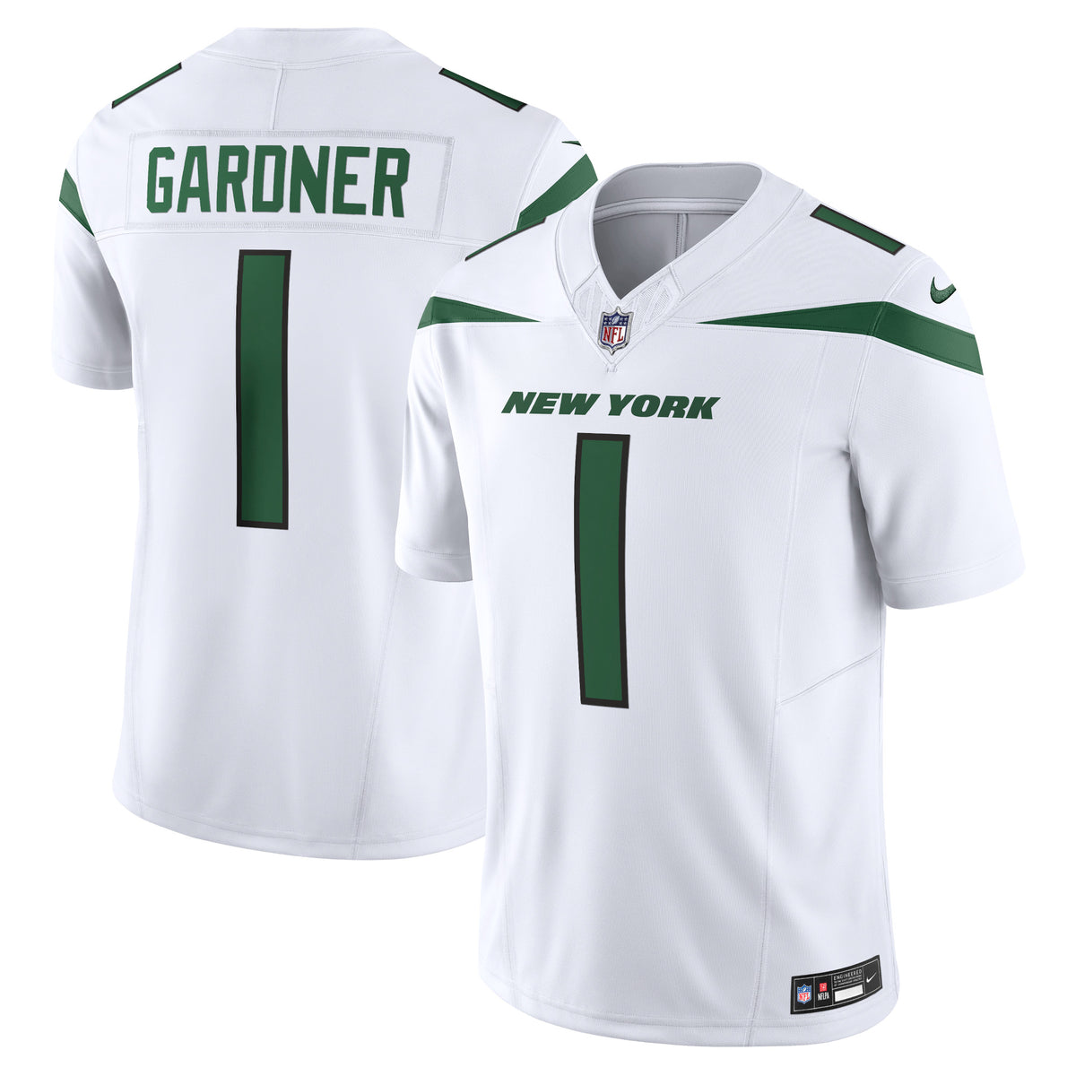 Ahmad Sauce Gardner New York Jets Nike Vapor F.U.S.E. Limited Jersey White