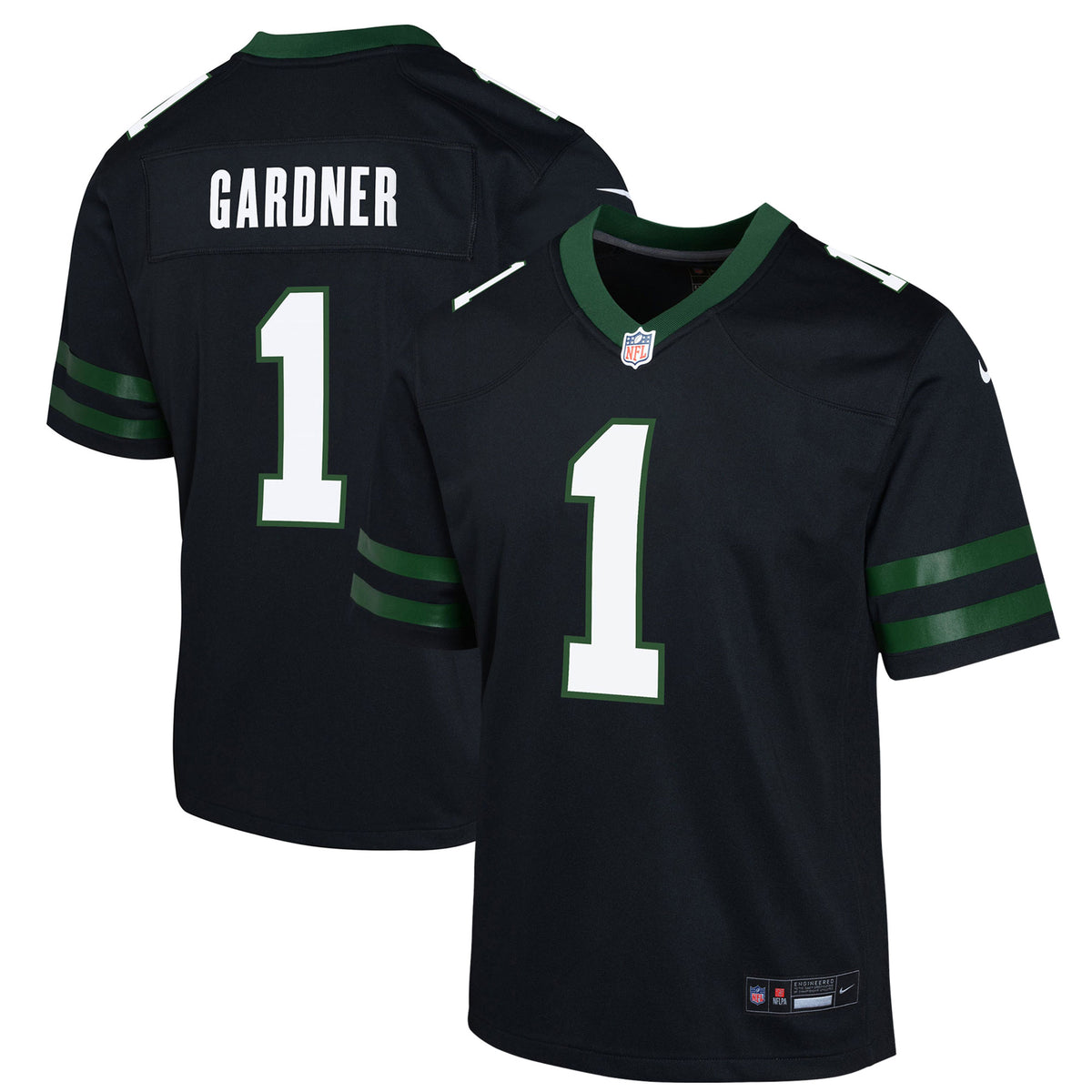 Ahmad Sauce Gardner New York Jets Nike Youth Alternate Game Jersey Legacy Black