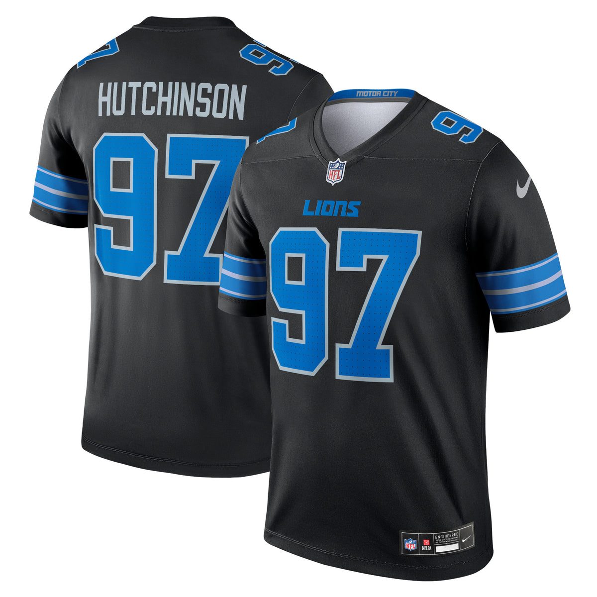 Aidan Hutchinson Detroit Lions Nike Legend Jersey Black