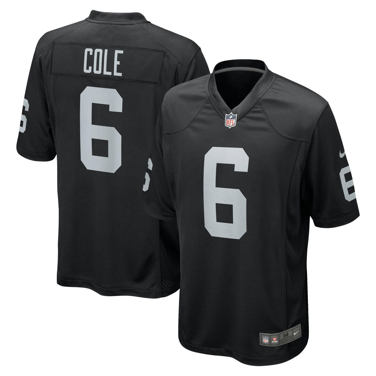 AJ Cole Las Vegas Raiders Nike Game Jersey Black