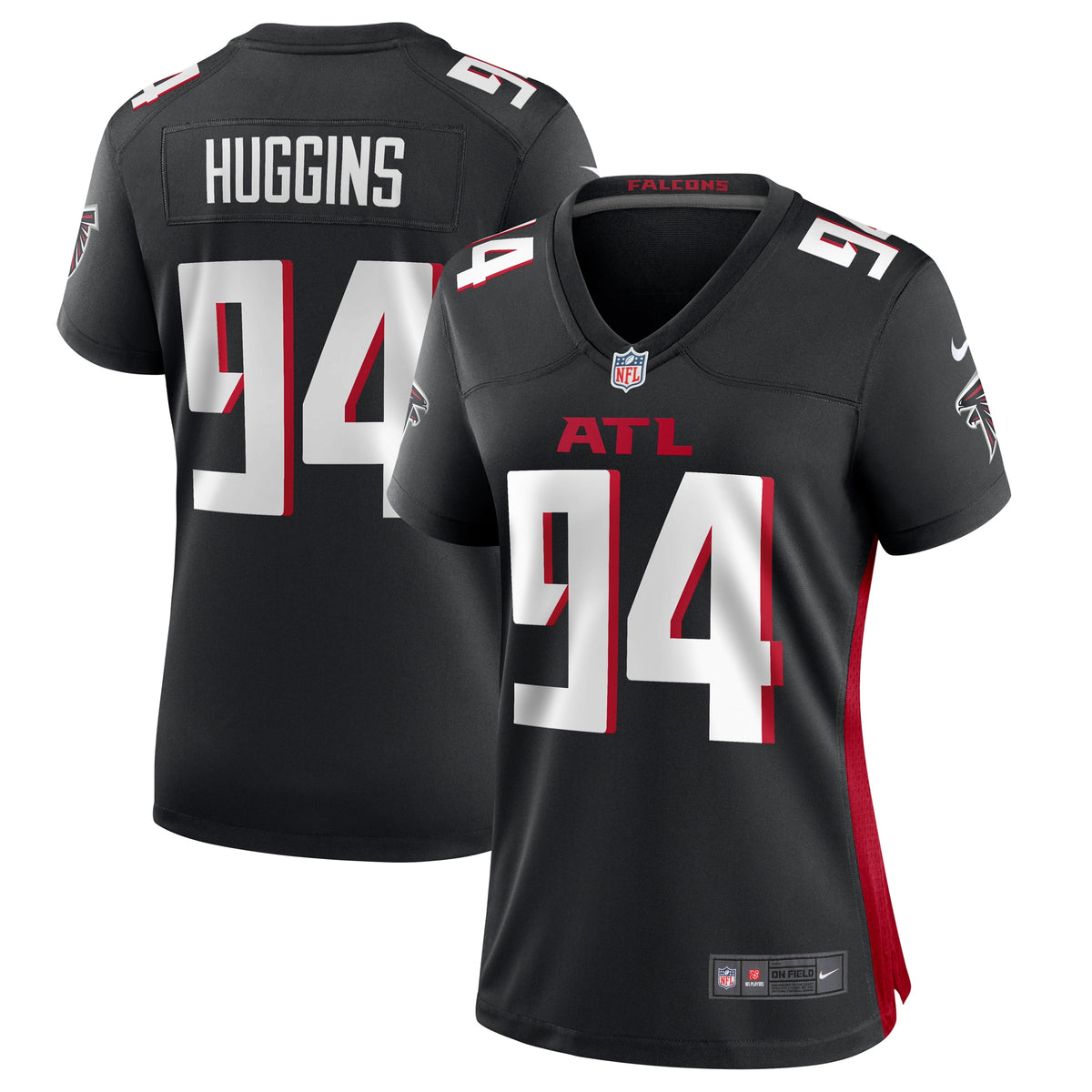 Albert Huggins Atlanta Falcons Nike Women's Team Game Jersey Black