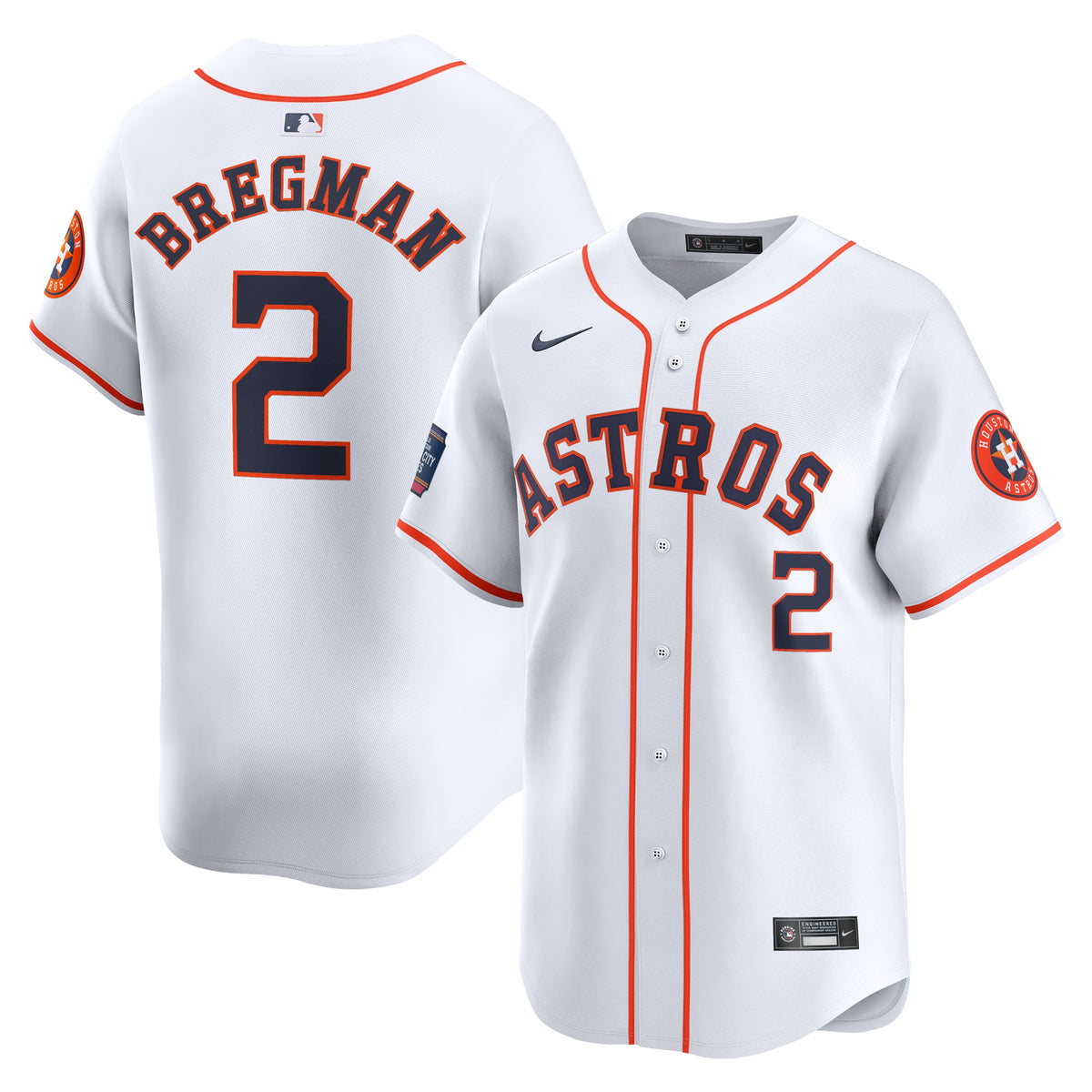 Alex Bregman Houston Astros Nike 2024 MLB World Tour Mexico City Series Home Limited Player Jersey White