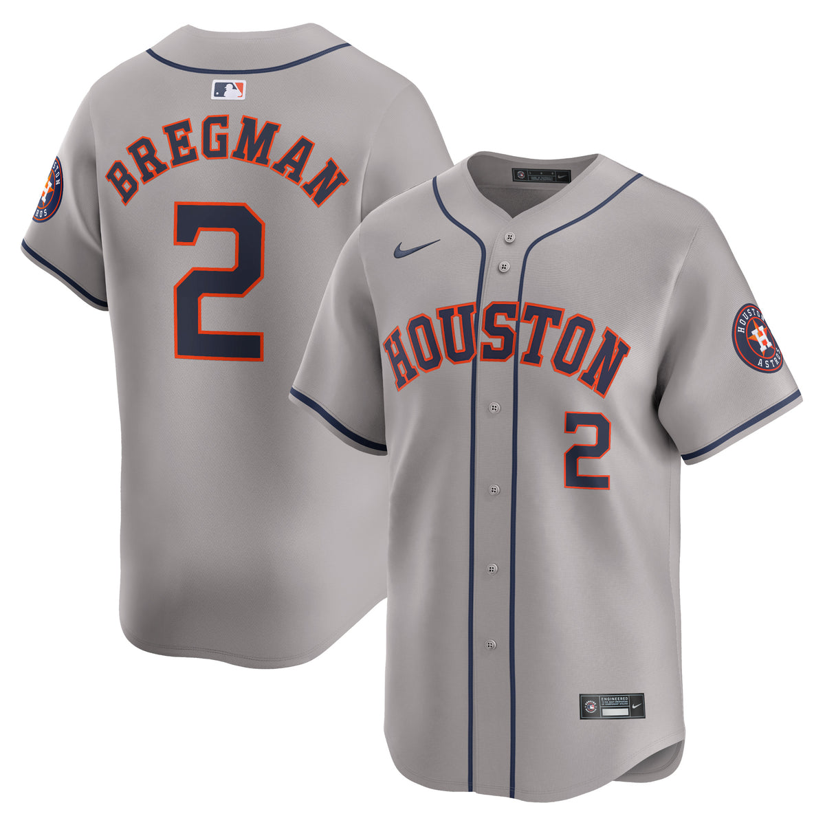 Alex Bregman Houston Astros Nike Away Limited Player Jersey Gray