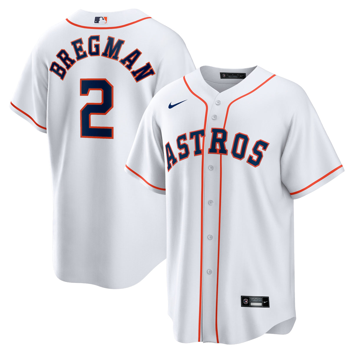 Alex Bregman Houston Astros Nike Home Replica Player Name Jersey White