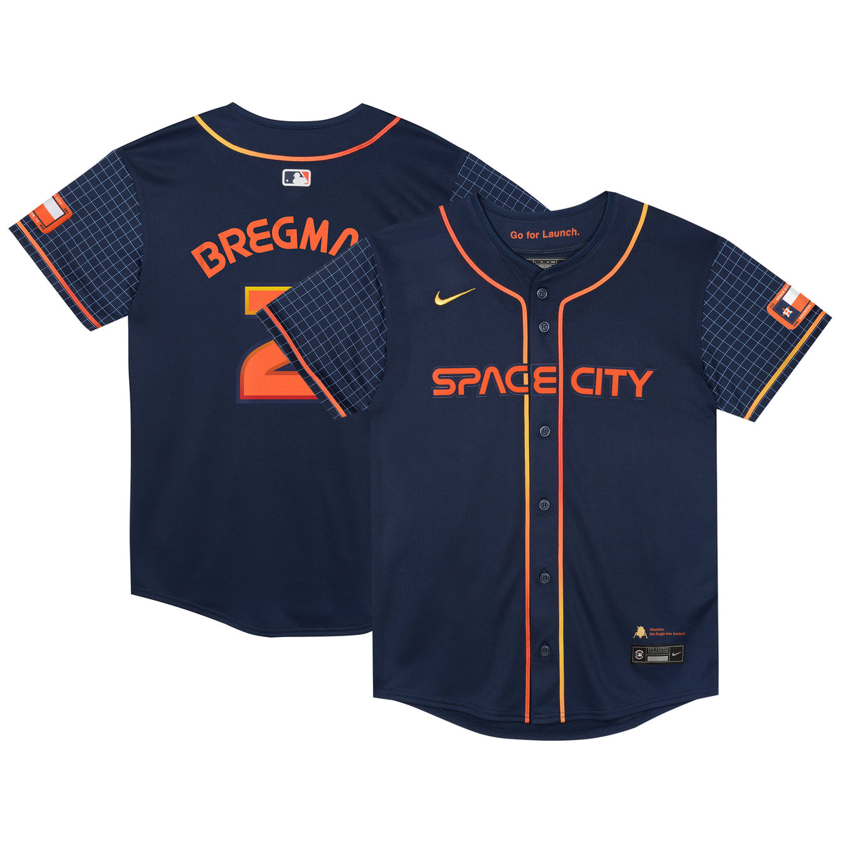 Alex Bregman Houston Astros Nike Preschool City Connect Limited Player Jersey Navy