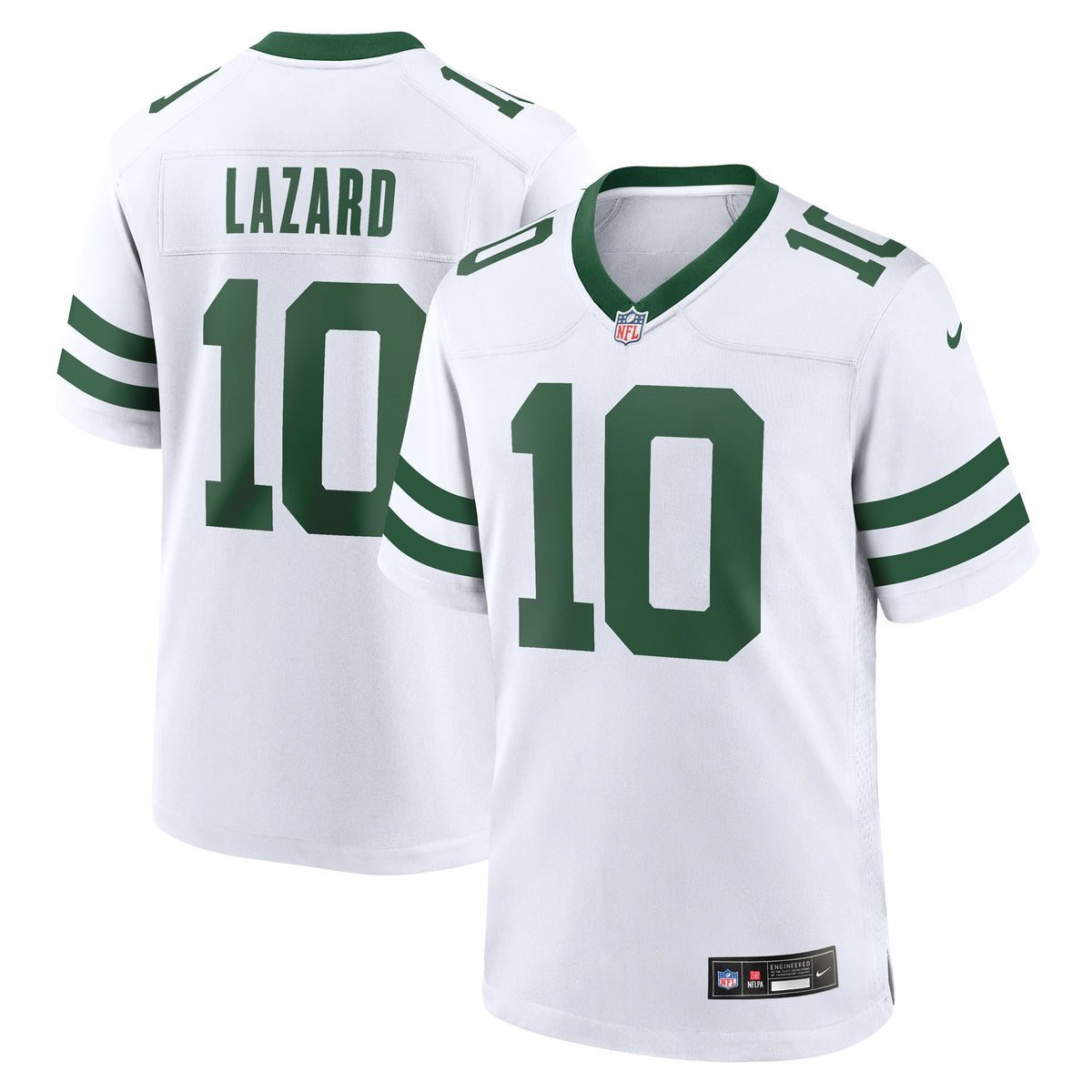 Allen Lazard New York Jets Nike Legacy Player Game Jersey White