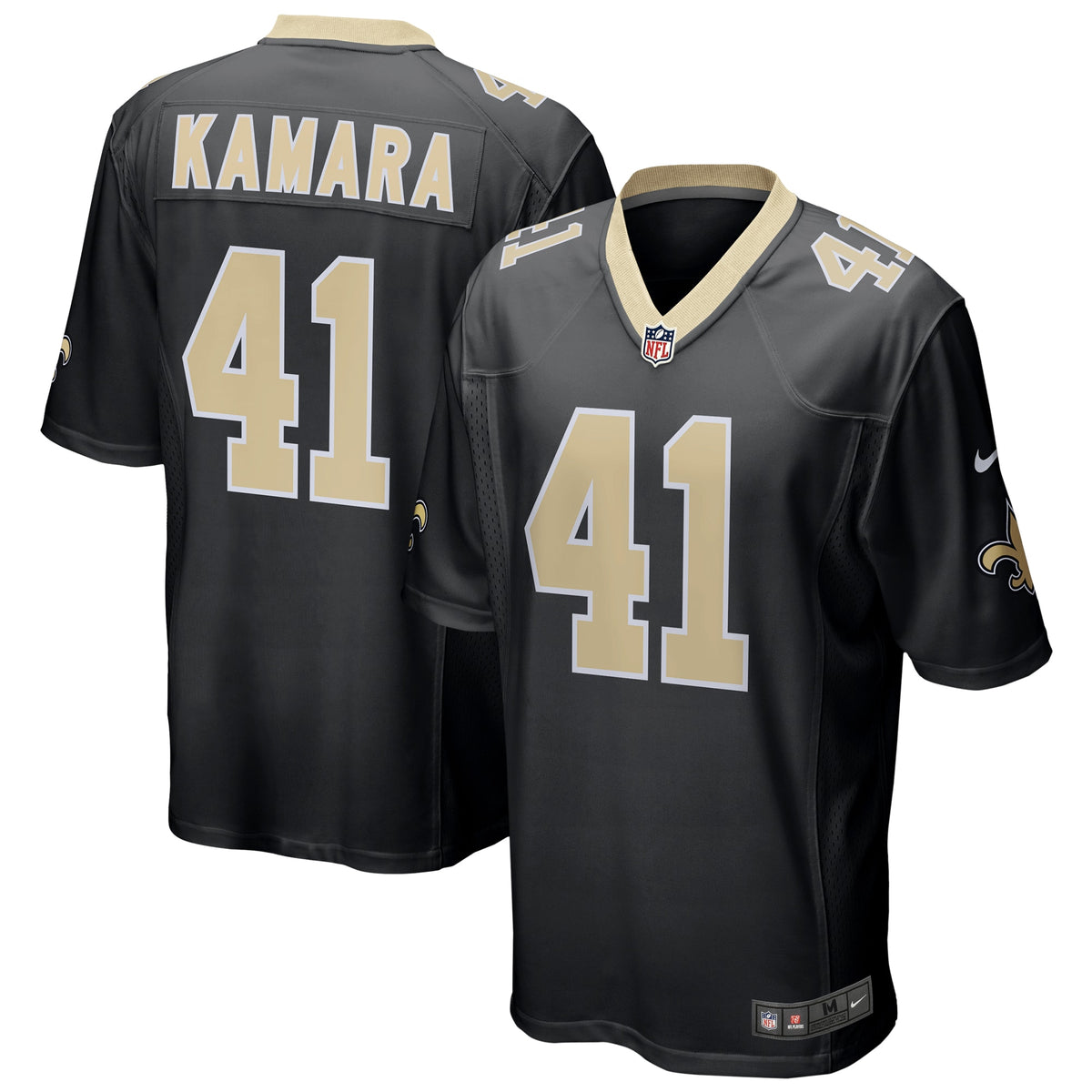 Alvin Kamara New Orleans Saints Nike Game Jersey Black