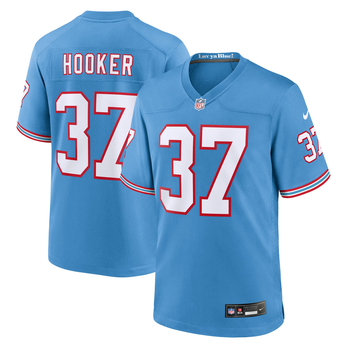 Amani Hooker Tennessee Titans Nike Oilers Throwback Player Game Jersey Light Blue