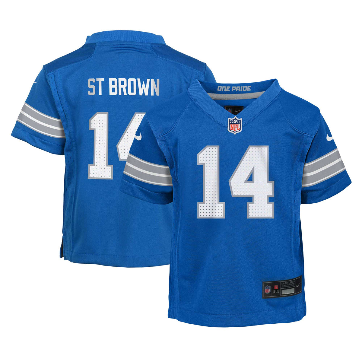 Amon-Ra St. Brown Detroit Lions Nike Preschool Player Game Jersey Blue