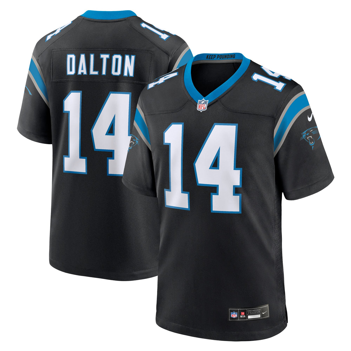 Andy Dalton Carolina Panthers Nike Team Game Jersey Black