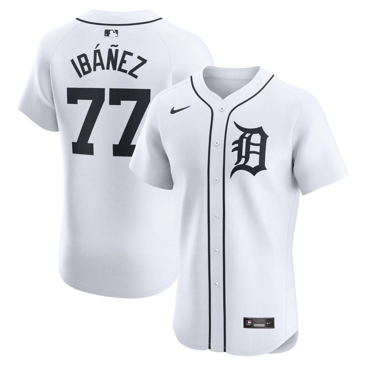 Andy Ibanez Detroit Tigers Nike Home Elite Player Jersey White