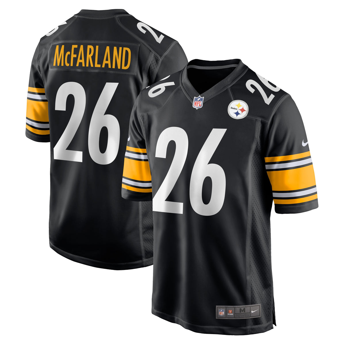 Anthony McFarland Jr. Pittsburgh Steelers Nike Game Player Jersey Black