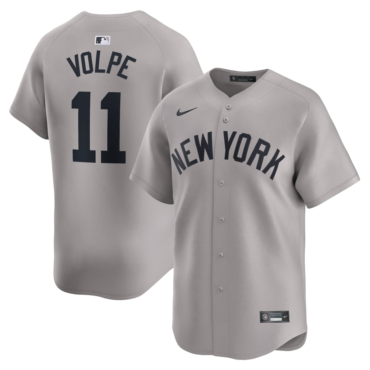 Anthony Volpe New York Yankees Nike Away Limited Player Jersey Gray