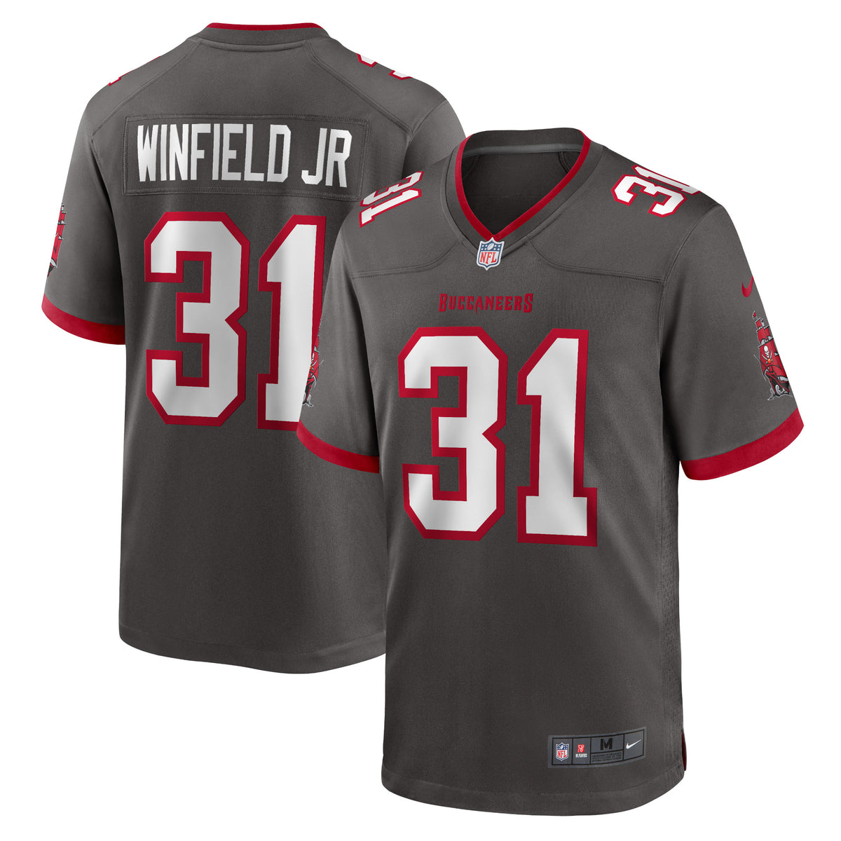 Antoine Winfield Jr. Tampa Bay Buccaneers Nike Game Jersey Pewter