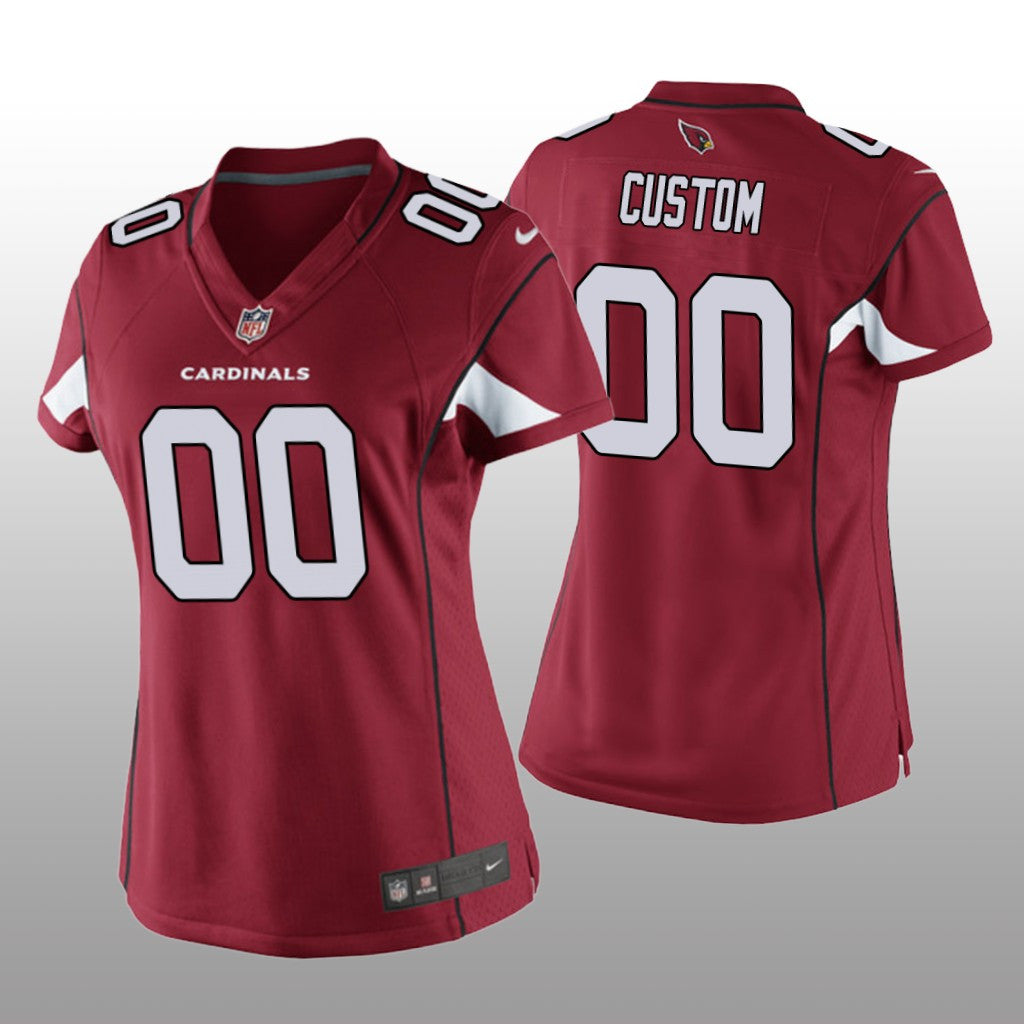 Arizona Cardinals # Cardinal Custom Game Jersey Women