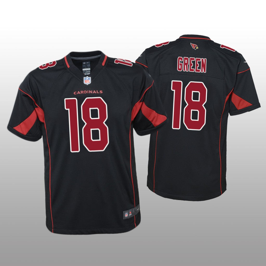 Arizona Cardinals A.J. Green Black Jersey Color Rush Game Youth
