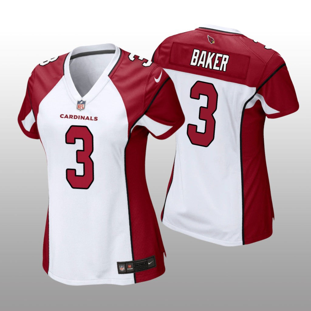 Arizona Cardinals Budda Baker White Jersey Game Women's
