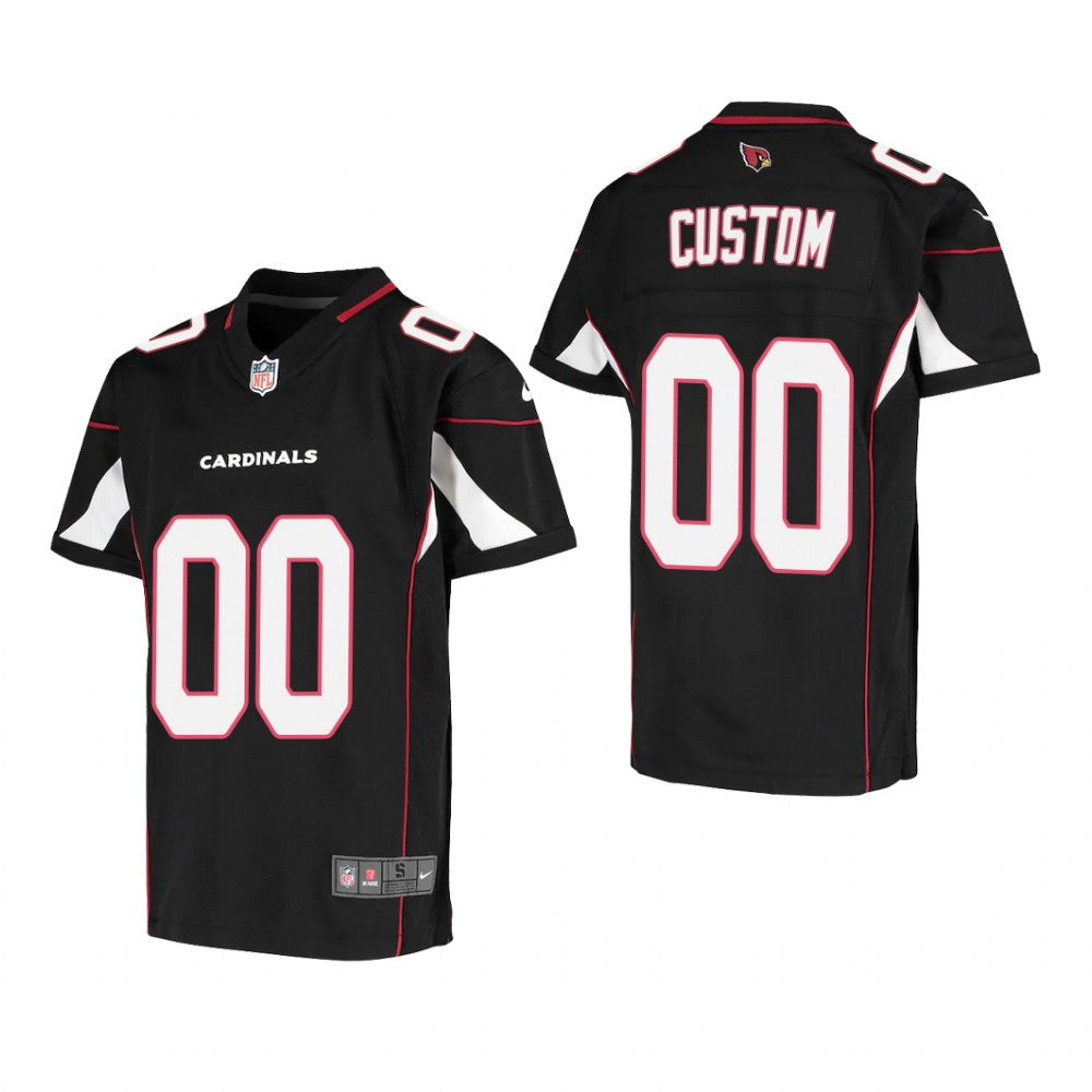 Arizona Cardinals Custom Black Jersey Game Youth