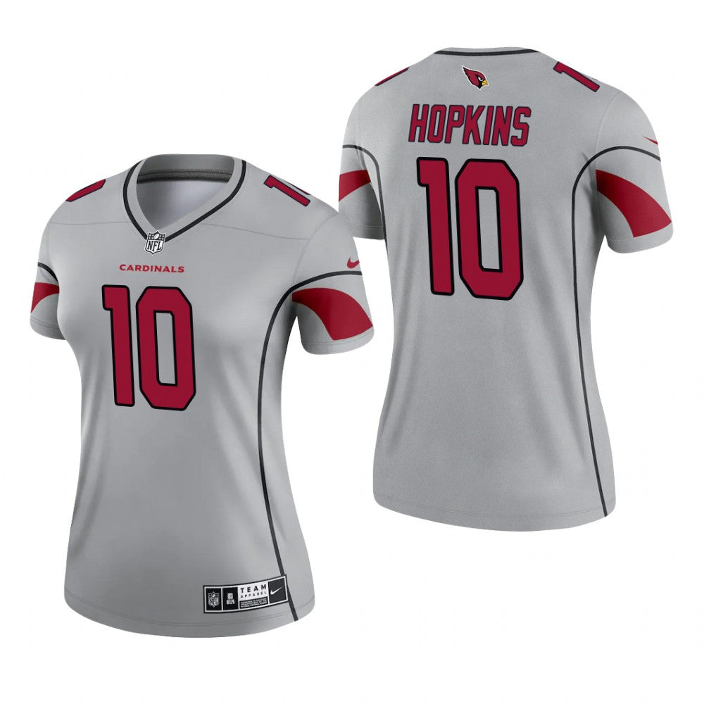 Arizona Cardinals DeAndre Hopkins Gray Jersey Inverted Legend Women's