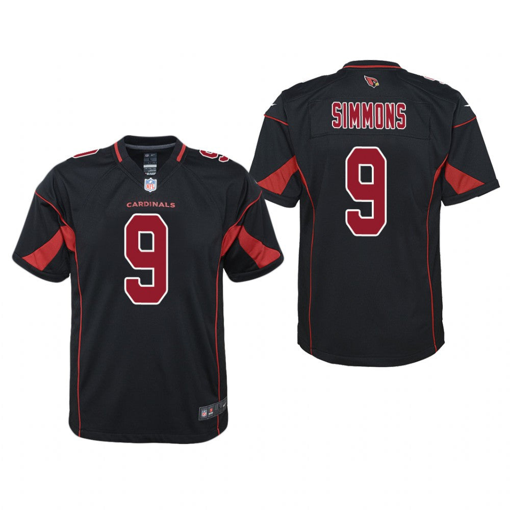 Arizona Cardinals Isaiah Simmons Black Jersey Color Rush Game Youth