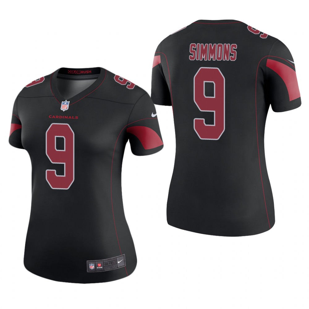 Arizona Cardinals Isaiah Simmons Black Jersey Color Rush Legend Women's