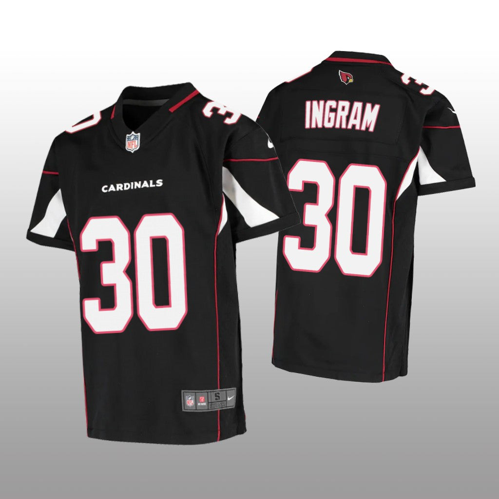 Arizona Cardinals Keaontay Ingram Black Jersey Game Youth