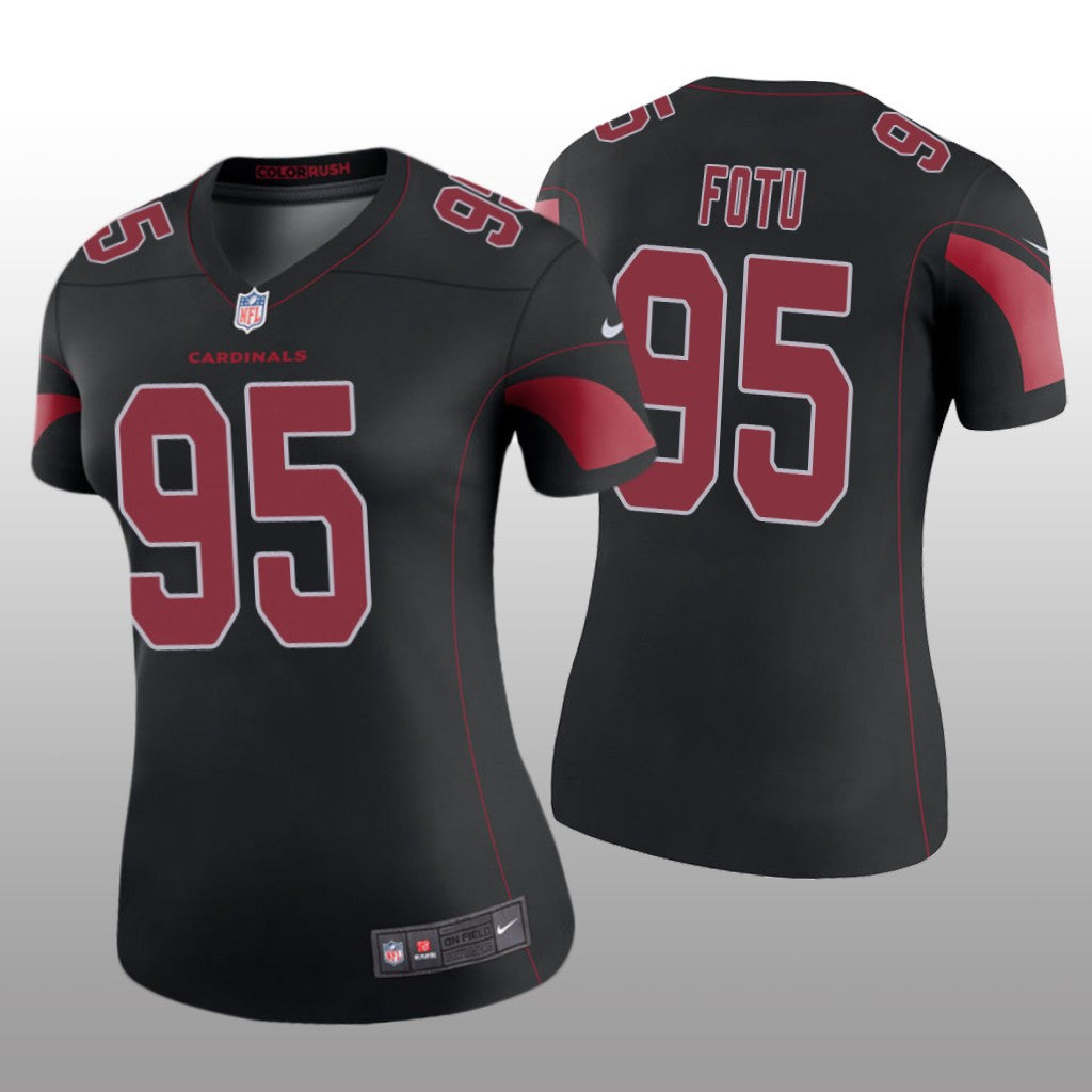 Arizona Cardinals Leki Fotu Black Jersey Color Rush Legend Women's
