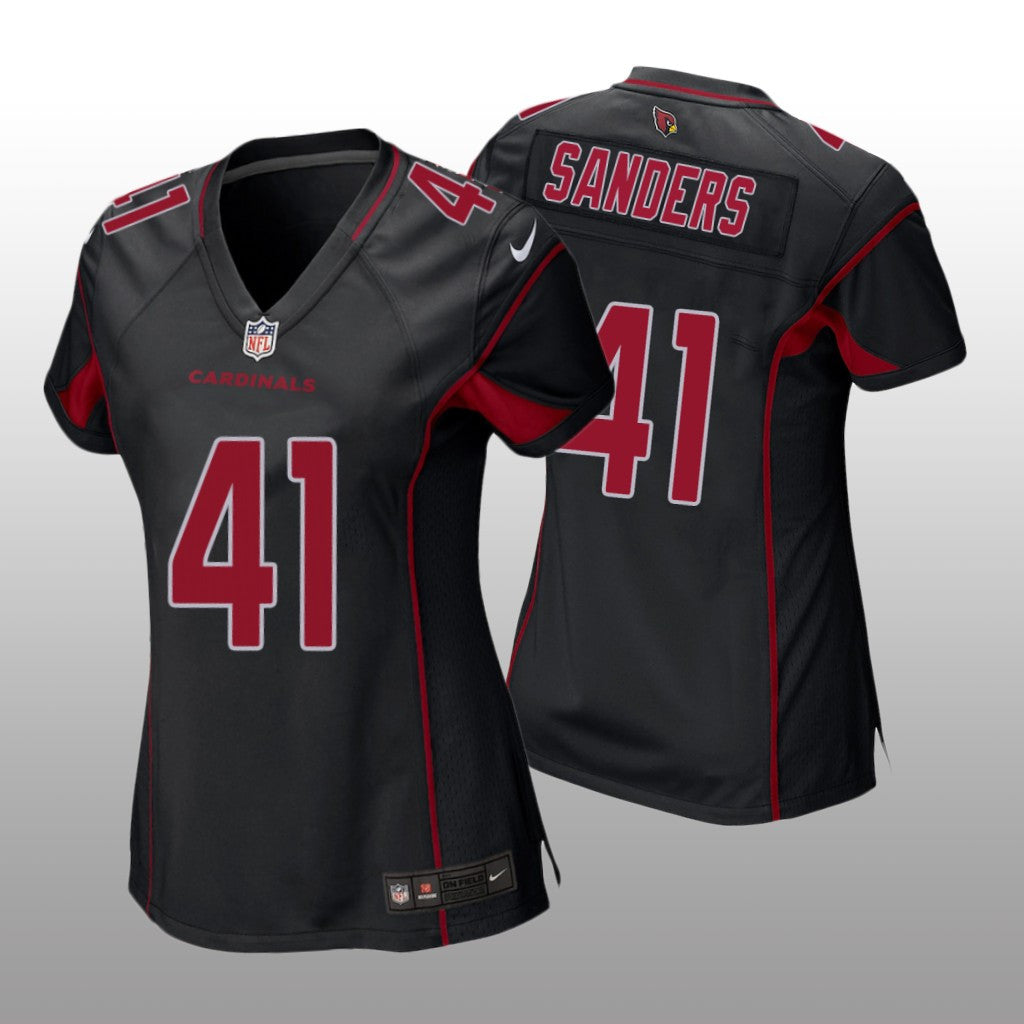 Arizona Cardinals Myjai Sanders Black Jersey Alternate Game Women's