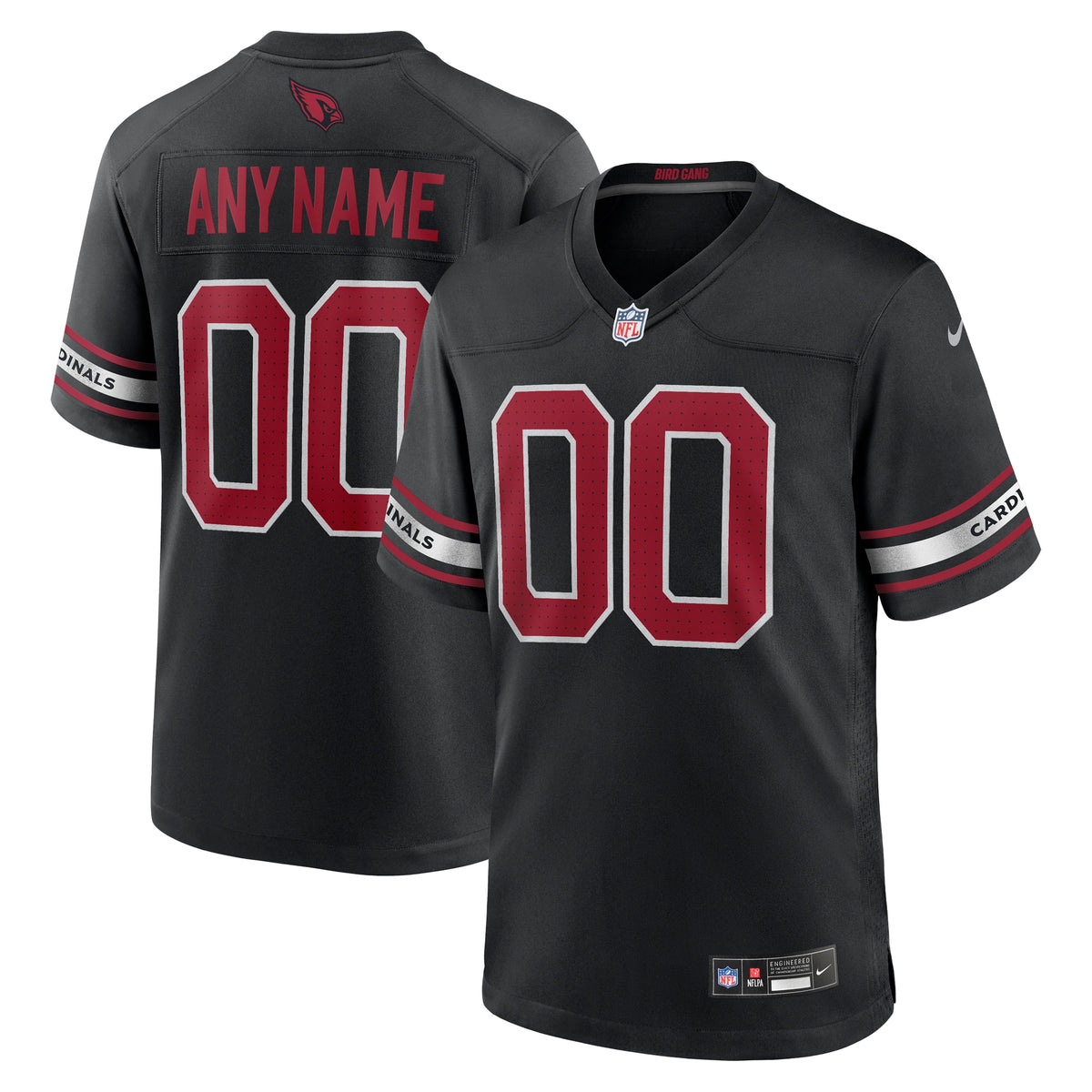 Arizona Cardinals Nike Alternate Custom Game Jersey Black