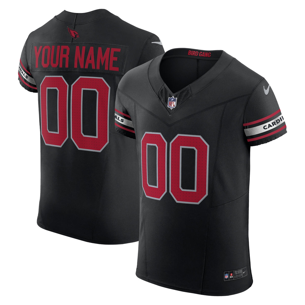 Arizona Cardinals Nike Vapor F.U.S.E. Elite Custom Jersey Black
