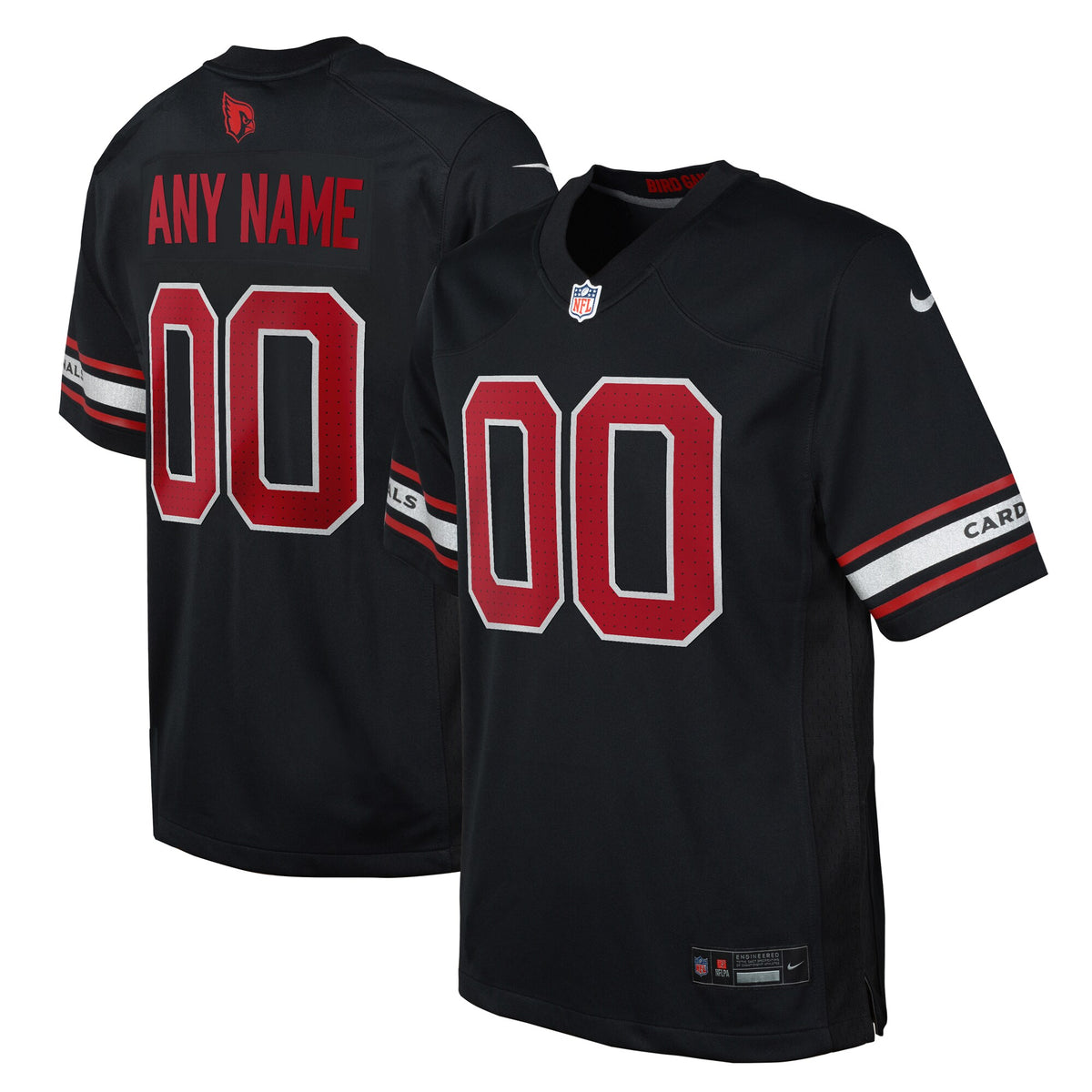 Arizona Cardinals Nike Youth Alternate Custom Game Jersey Black