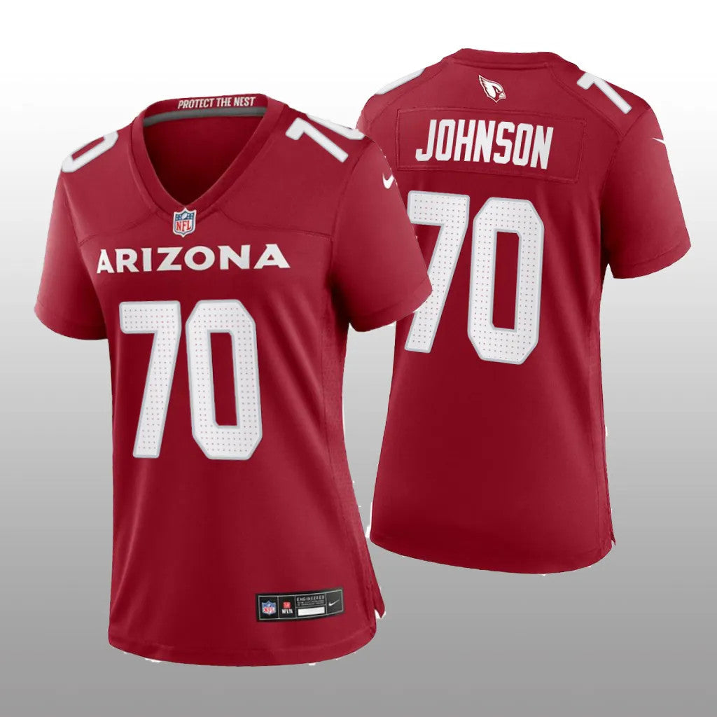 Arizona Cardinals Paris Johnson Cardinal Jersey Game Women's