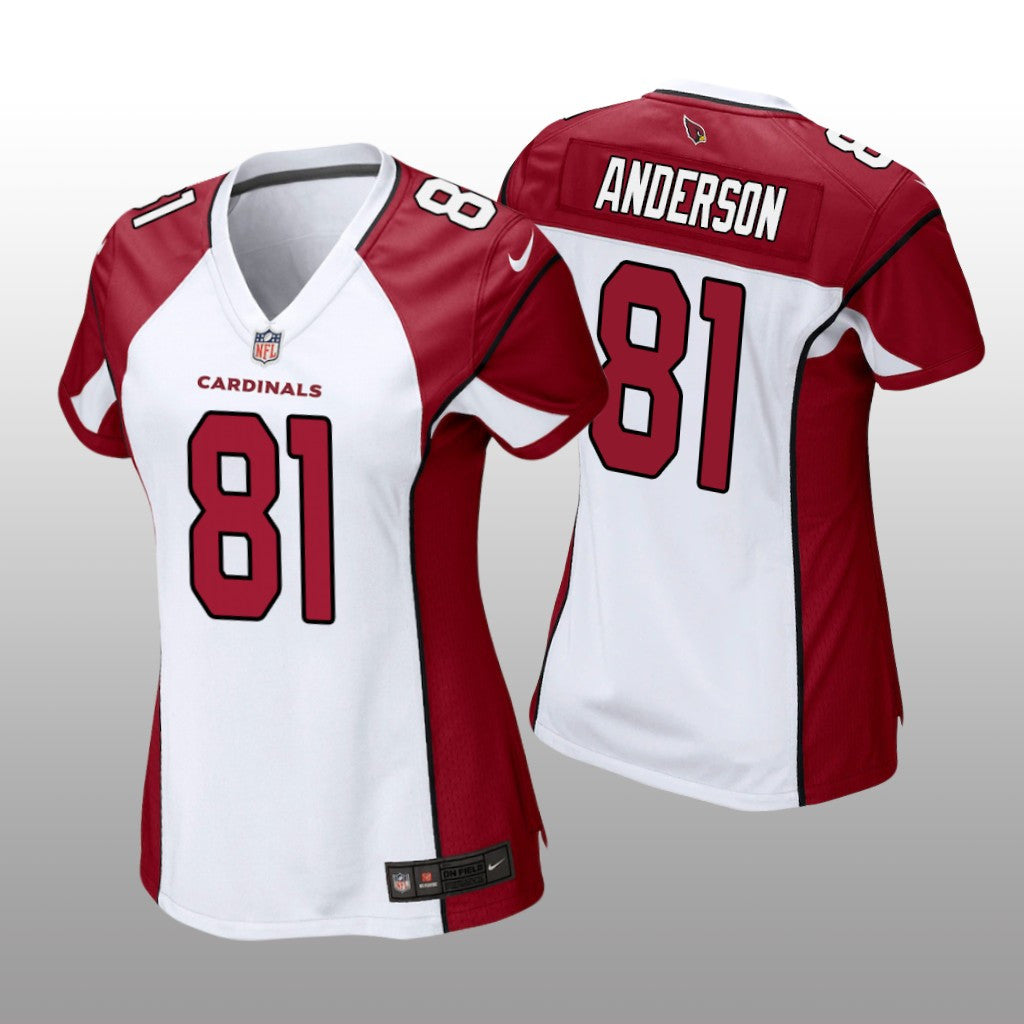 Arizona Cardinals Robbie Anderson White Jersey Game Women's