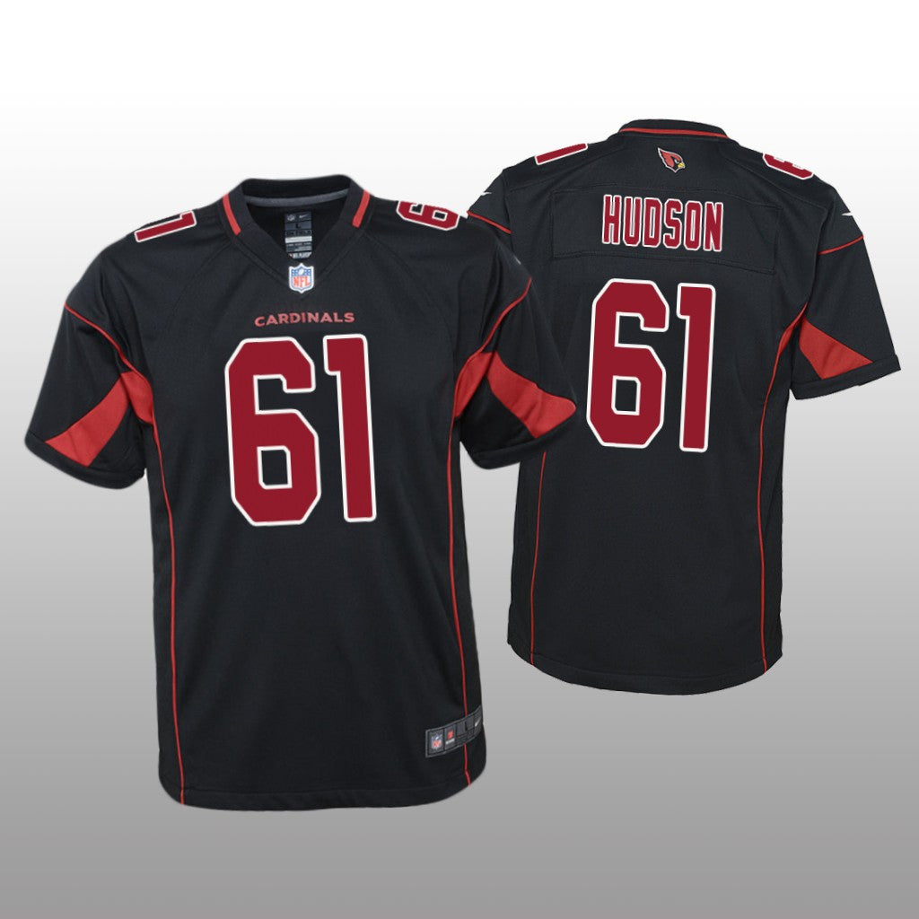 Arizona Cardinals Rodney Hudson Black Jersey Color Rush Game Youth
