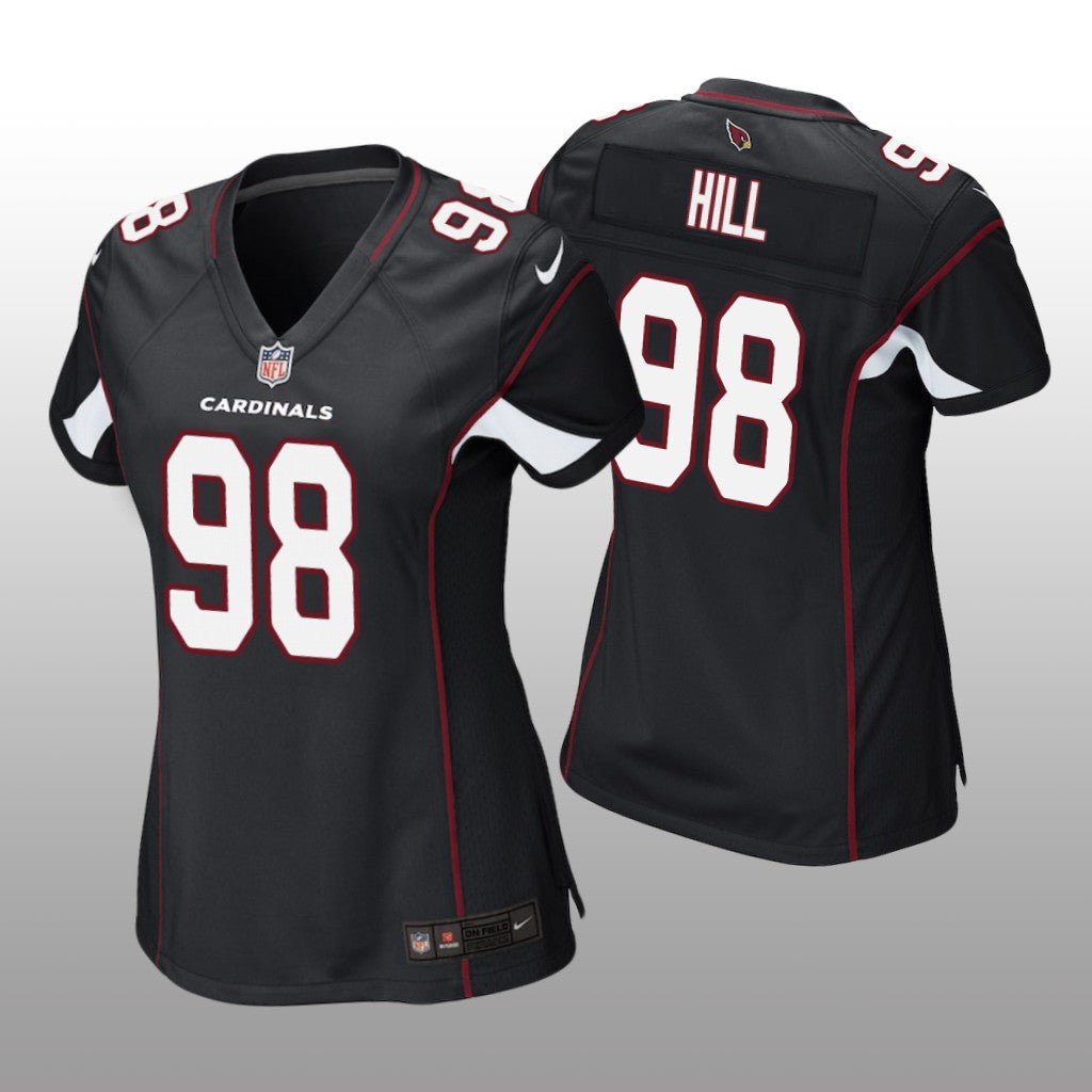 Arizona Cardinals Trysten Hill Black Jersey Game Women's