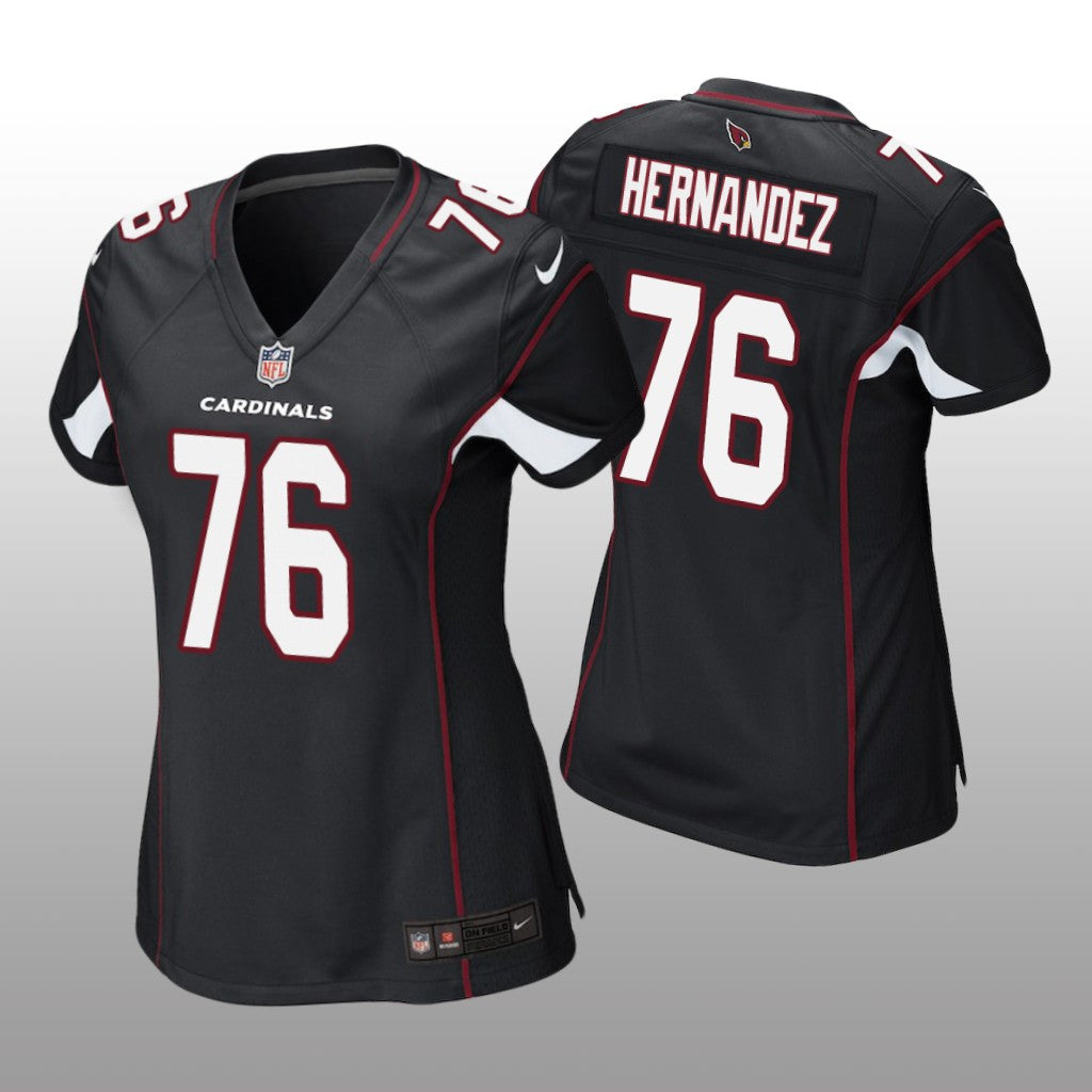 Arizona Cardinals Will Hernandez Black Jersey Game Women's