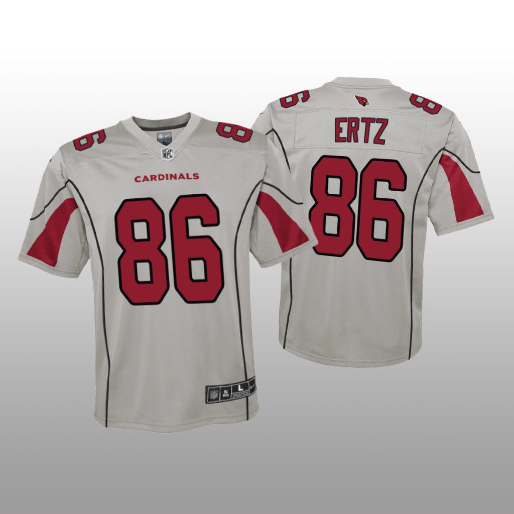 Arizona Cardinals Zach Ertz Silver Jersey Inverted Game Youth