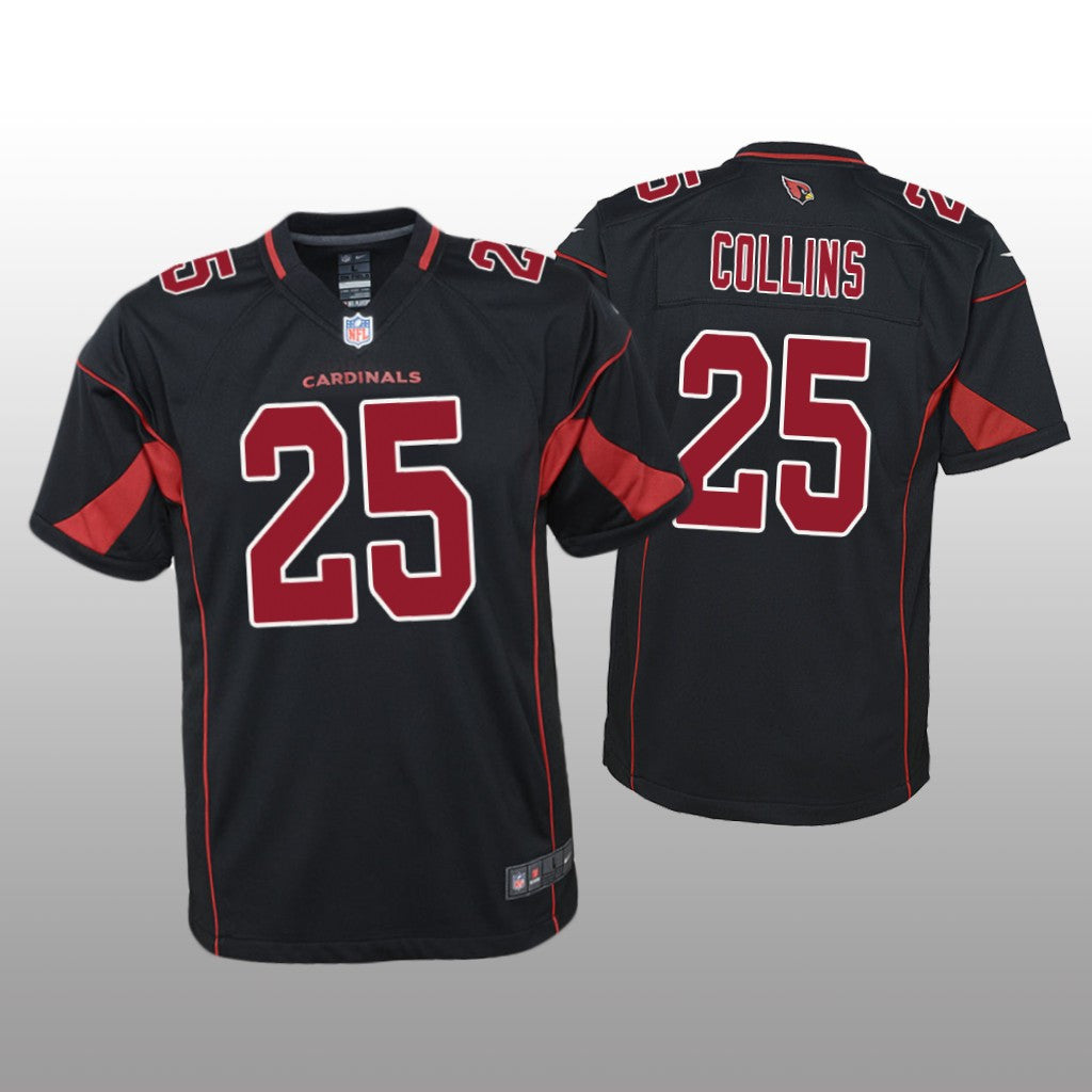 Arizona Cardinals Zaven Collins Black Jersey Color Rush Game Youth