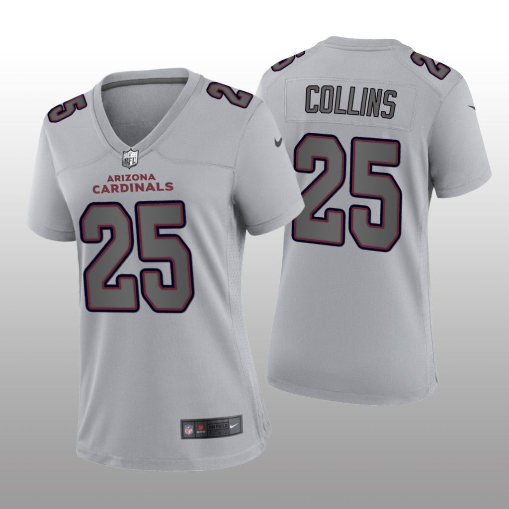 Arizona Cardinals Zaven Collins Gray Jersey Atmosphere Fashion Game Women's