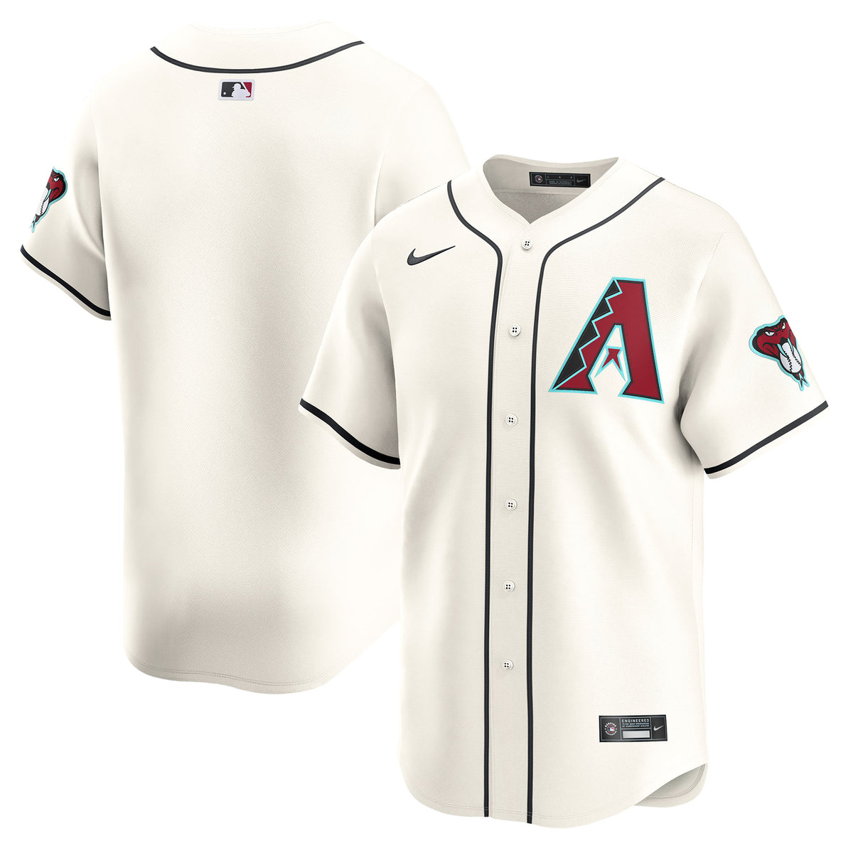Arizona Diamondbacks Nike Home Limited Jersey White