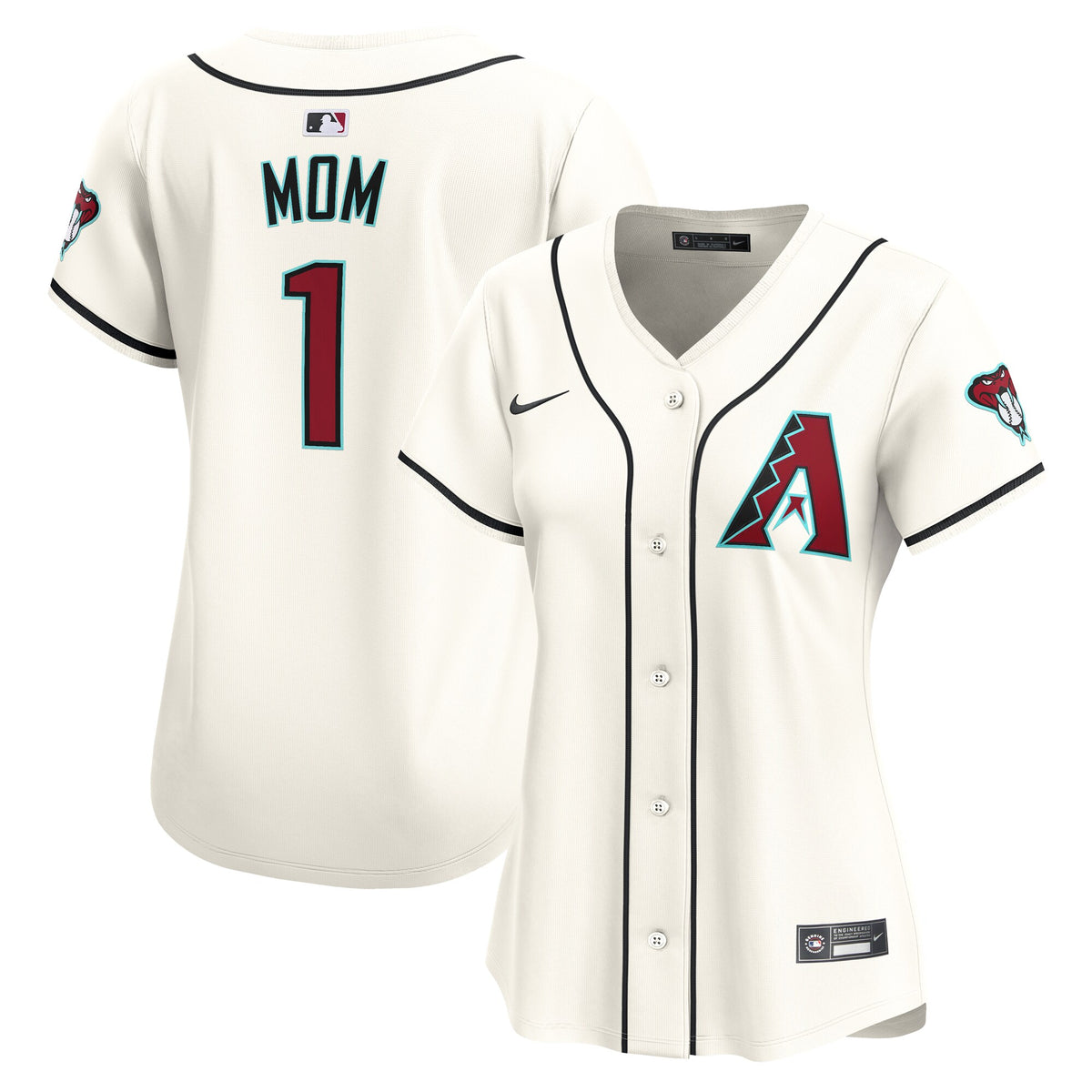 Arizona Diamondbacks Nike Women's #1 Mom Home Limited Jersey White