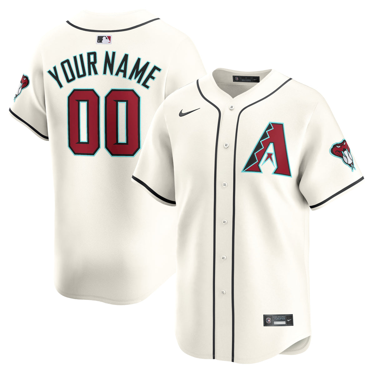 Arizona Diamondbacks Nike Youth Home Limited Custom Jersey White