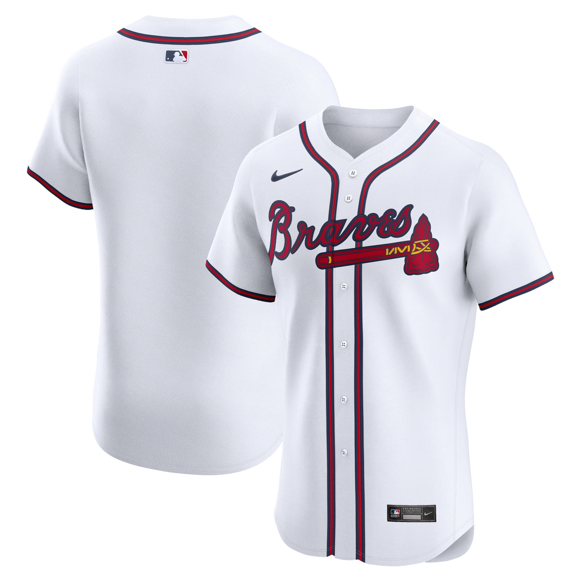 Atlanta Braves Nike Home Elite Jersey White